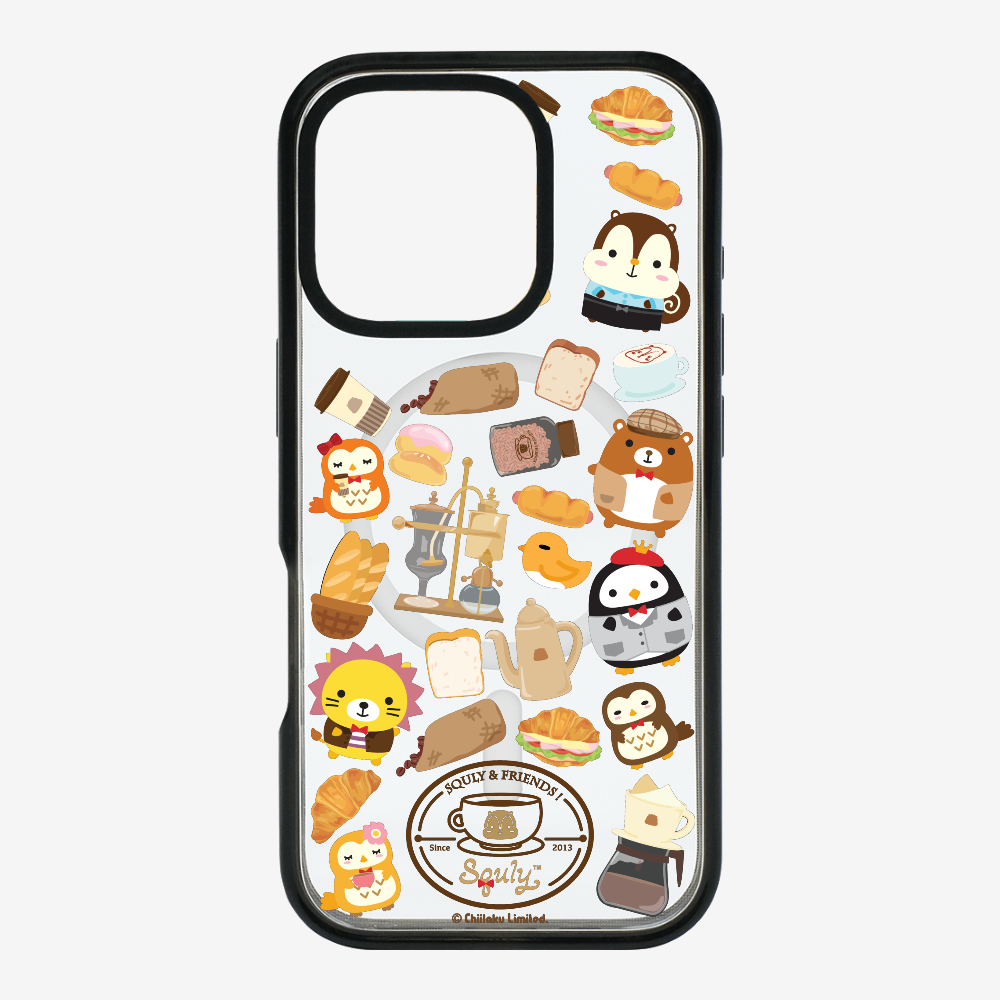 Vintage Cafe Motif Phone Case