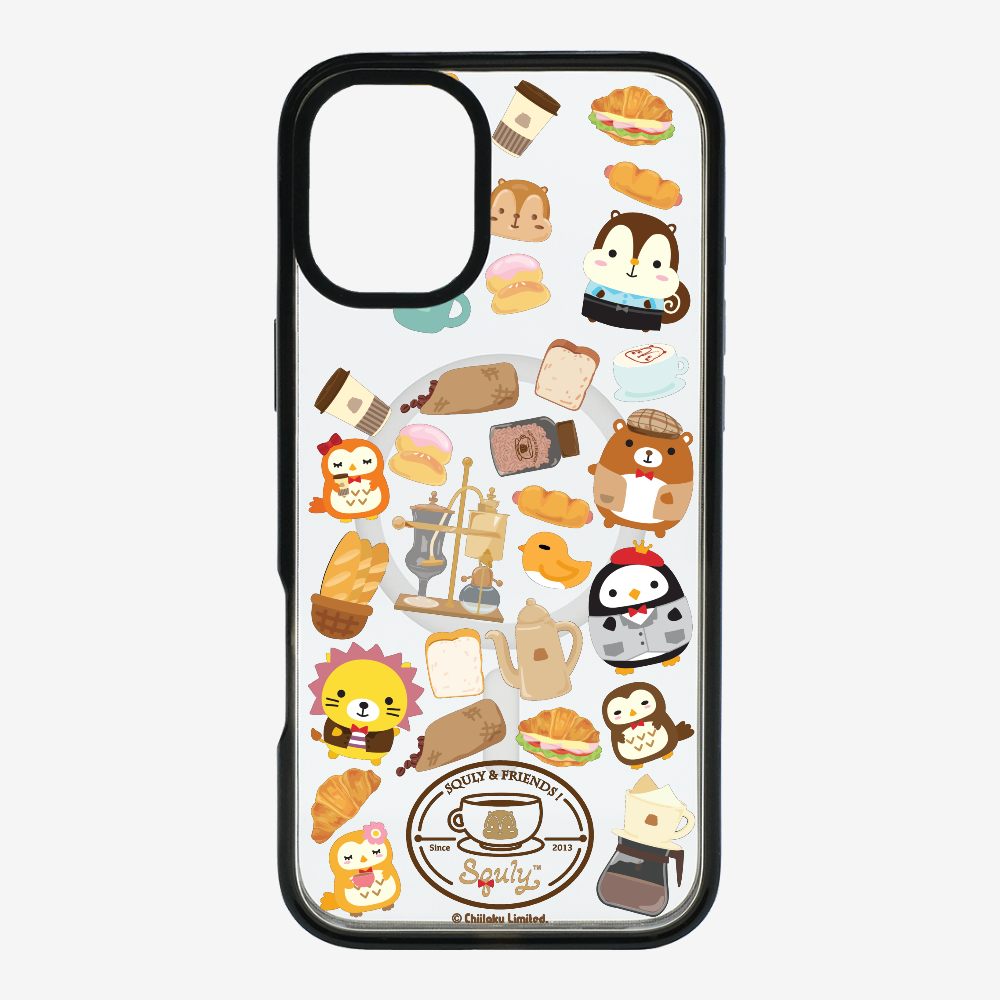 Vintage Cafe Motif Phone Case