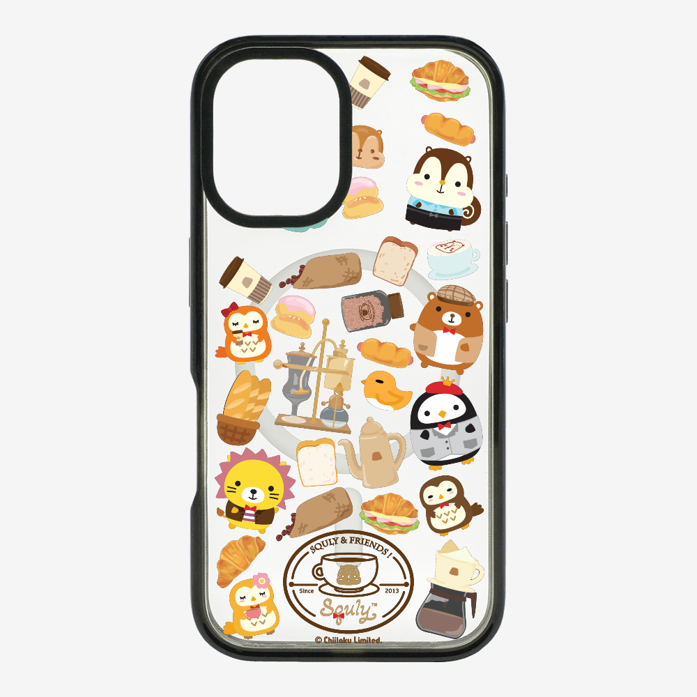 Vintage Cafe Motif Phone Case