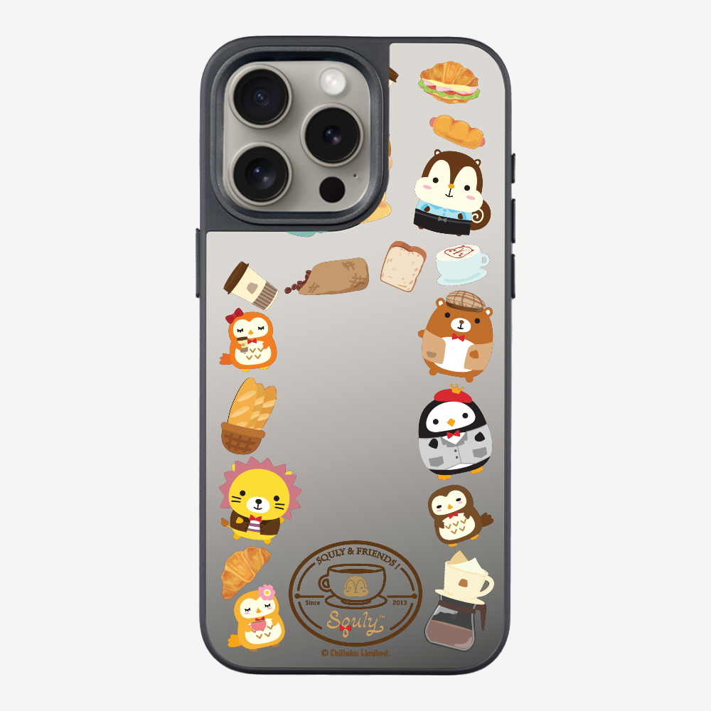 Vintage Cafe Motif (Mirror Version)  Phone Case