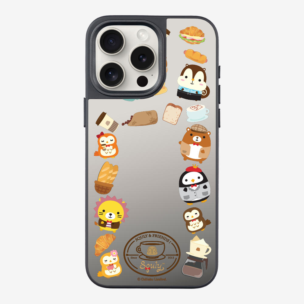 Vintage Cafe Motif (Mirror Version)  Phone Case