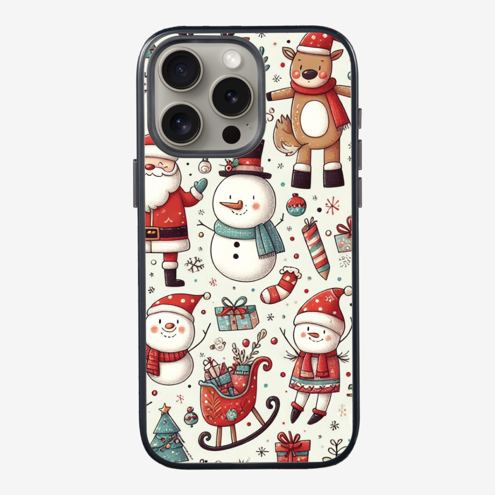 XMAS SnowMen Pattern Phone Case