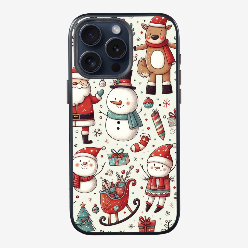 XMAS SnowMen Pattern Phone Case