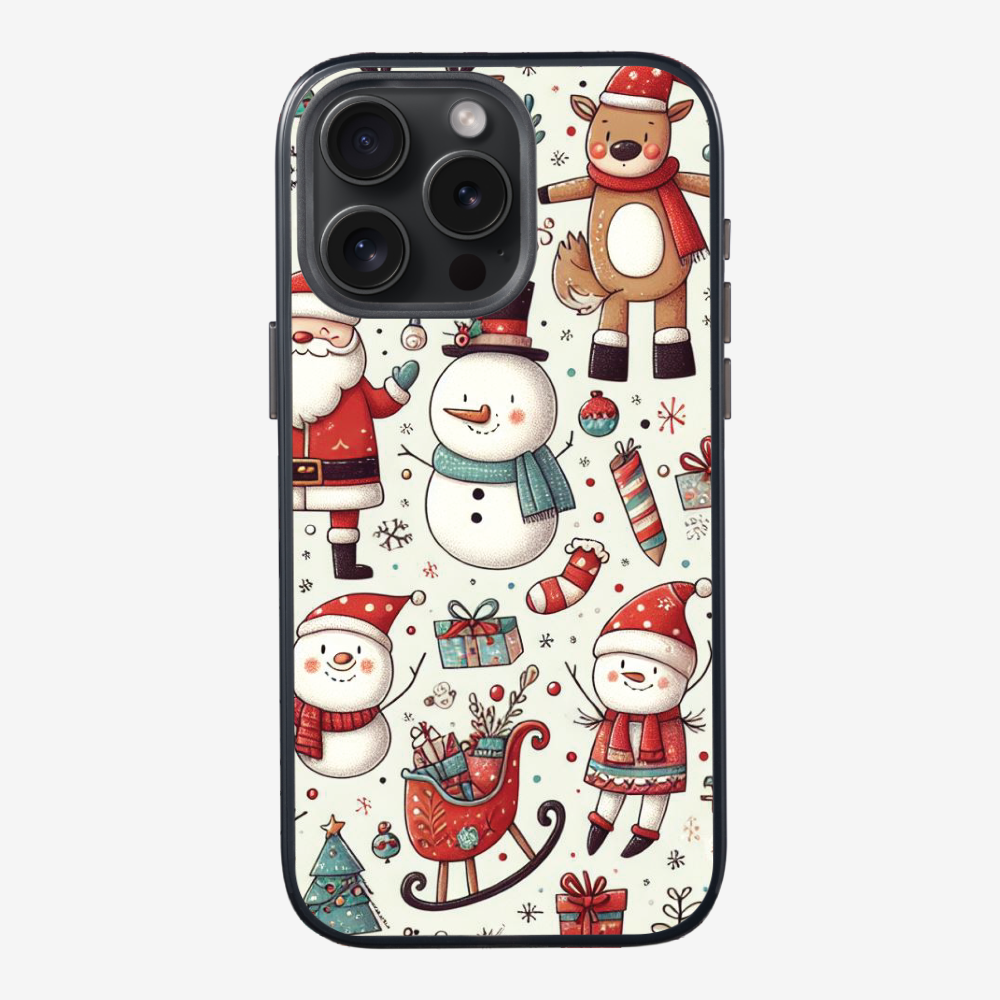 XMAS SnowMen Pattern Phone Case