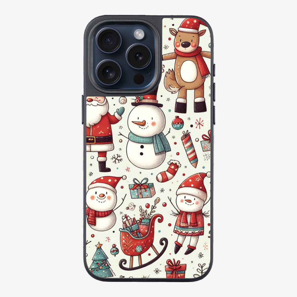 XMAS SnowMen Pattern Phone Case