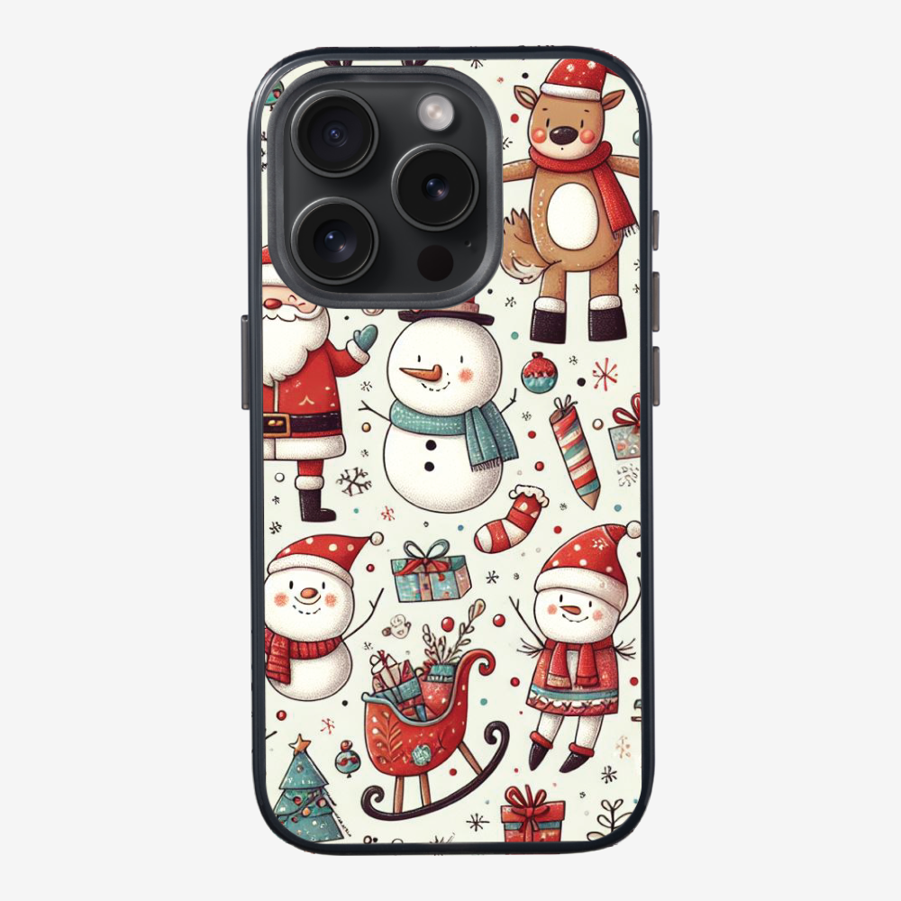 XMAS SnowMen Pattern Phone Case