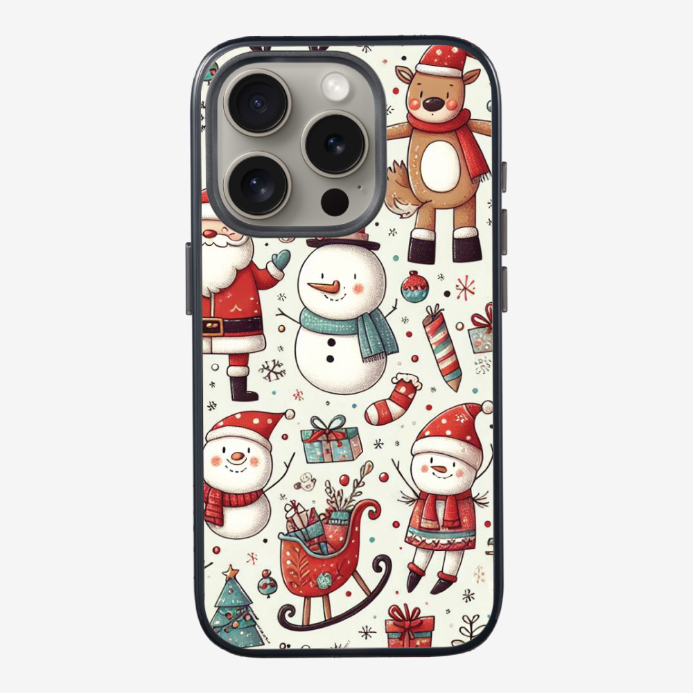 XMAS SnowMen Pattern Phone Case