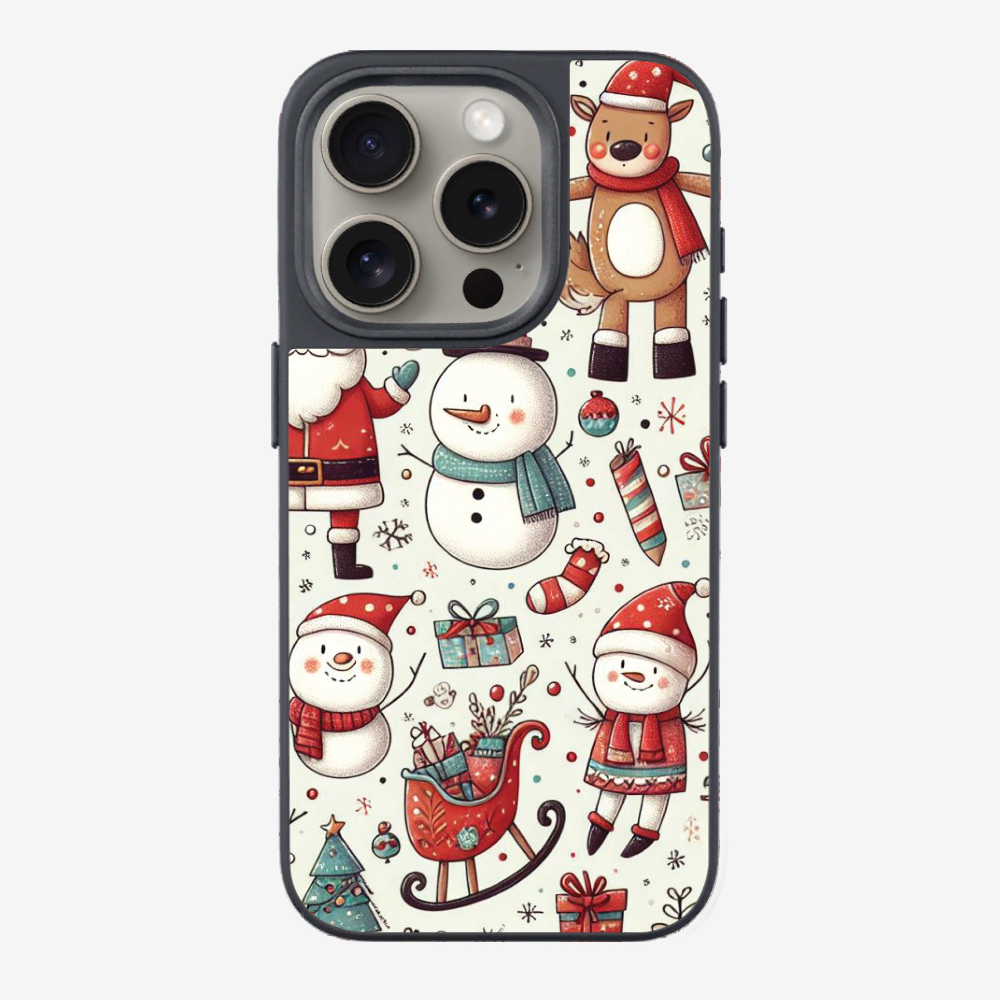 XMAS SnowMen Pattern Phone Case