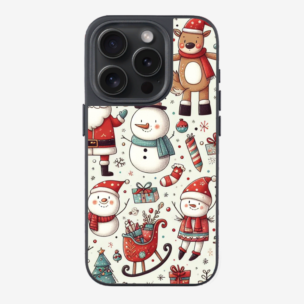 XMAS SnowMen Pattern Phone Case