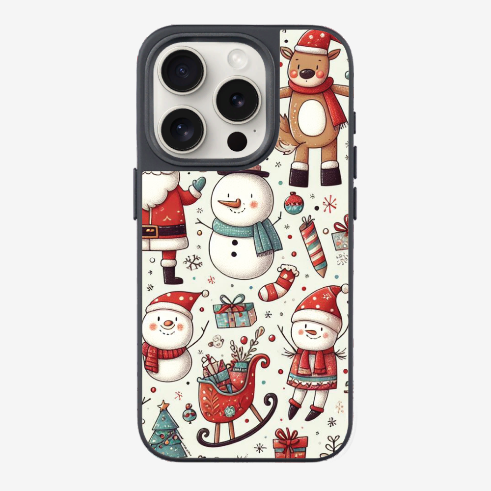 XMAS SnowMen Pattern Phone Case