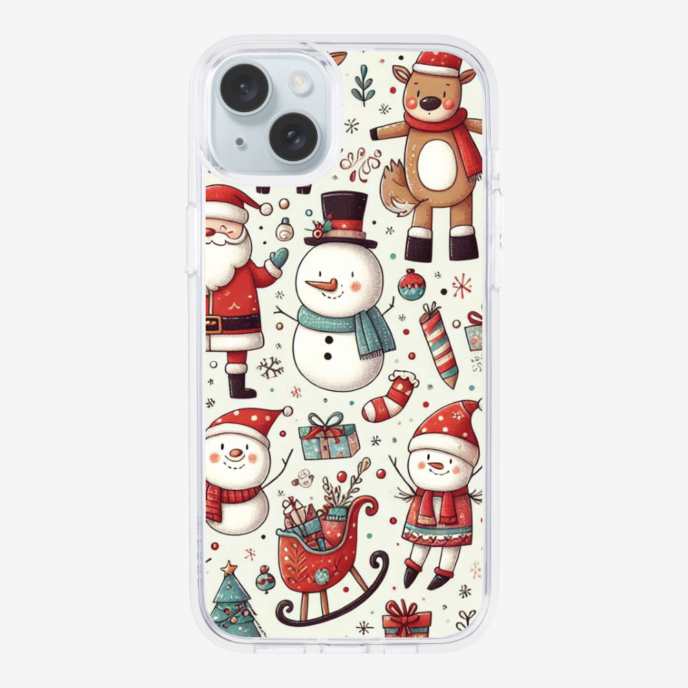 XMAS SnowMen Pattern Phone Case