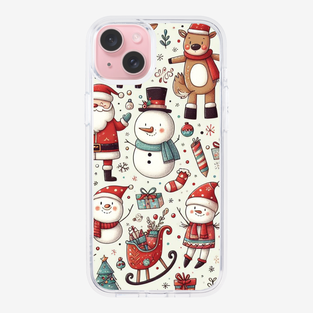 XMAS SnowMen Pattern Phone Case