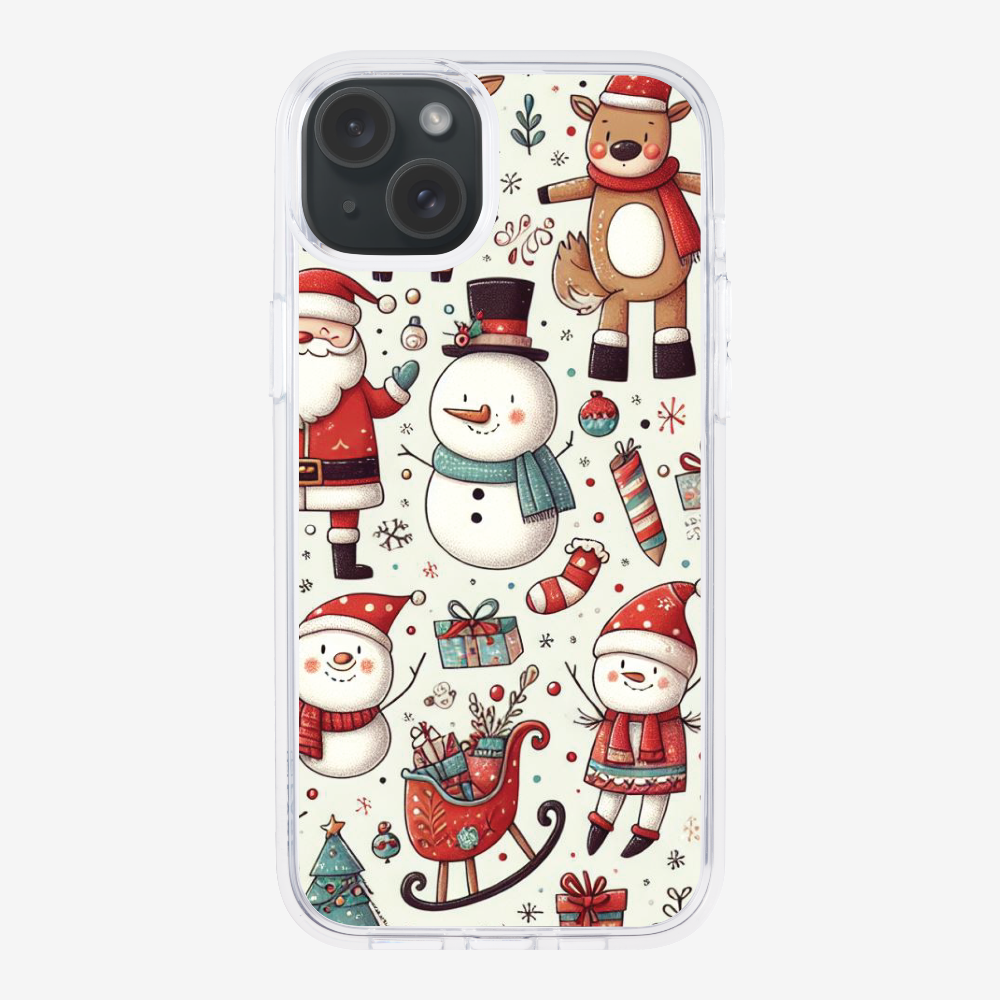 XMAS SnowMen Pattern Phone Case