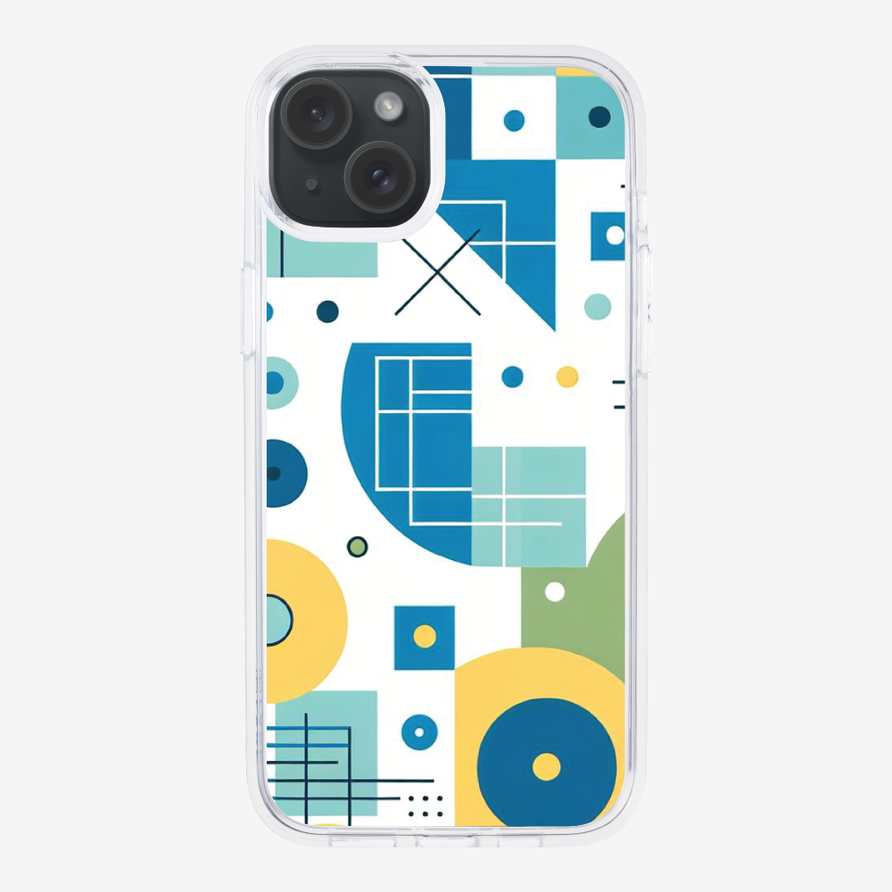 Abstract Blue Pattern Phone Case