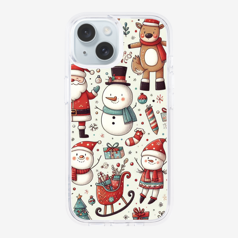 XMAS SnowMen Pattern Phone Case