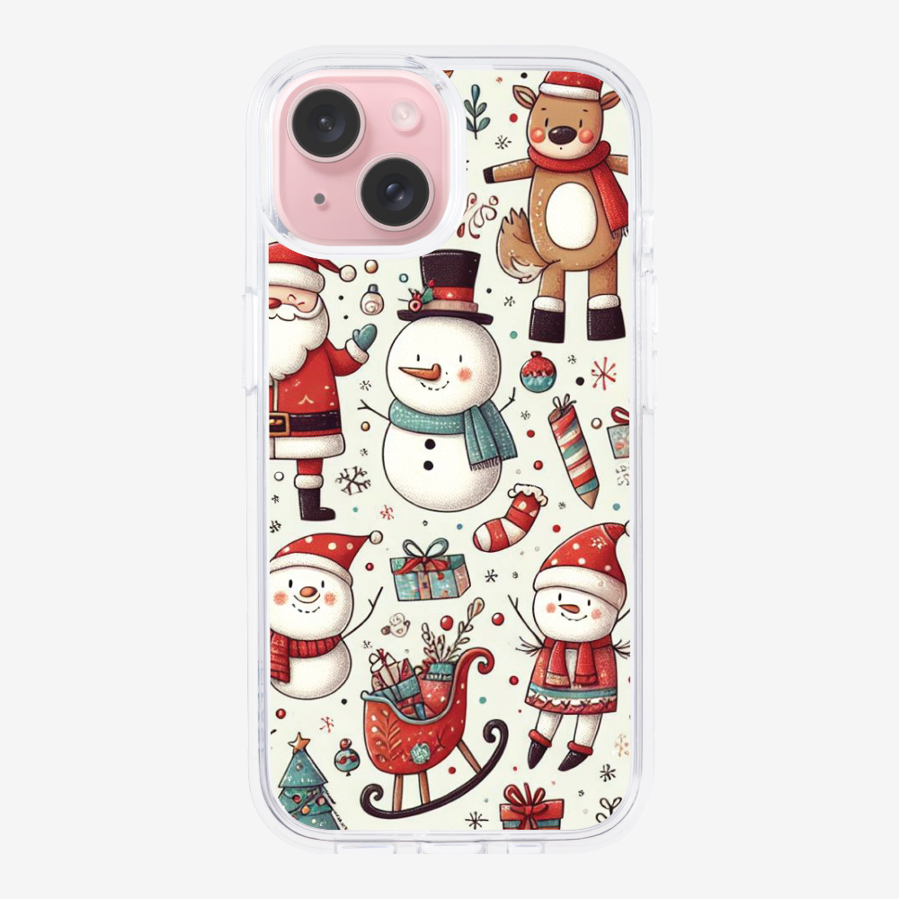 XMAS SnowMen Pattern Phone Case