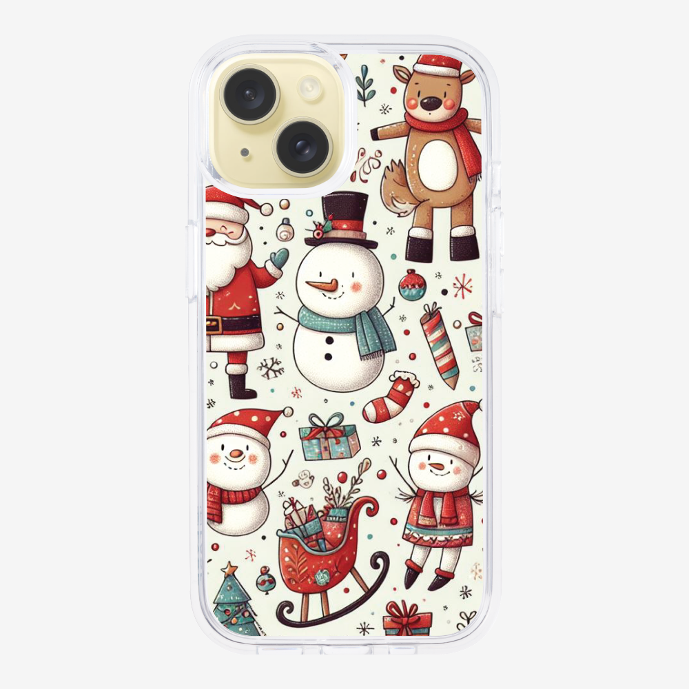 XMAS SnowMen Pattern Phone Case