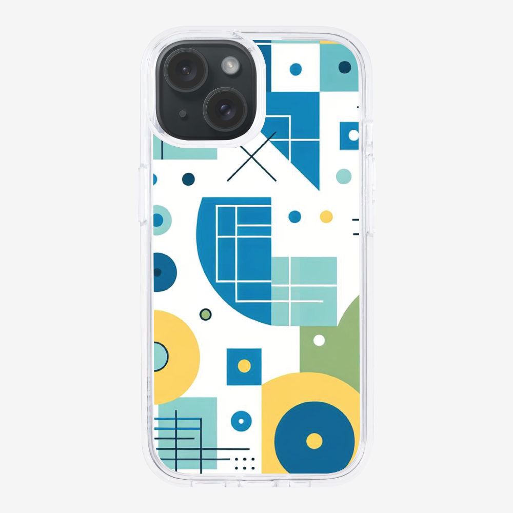 Abstract Blue Pattern Phone Case