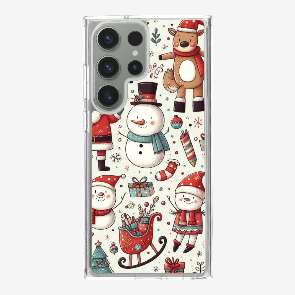 XMAS SnowMen Pattern Phone Case