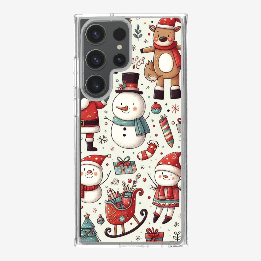 XMAS SnowMen Pattern Phone Case