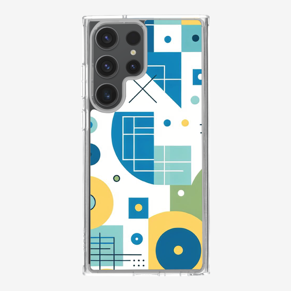 Abstract Blue Pattern Phone Case