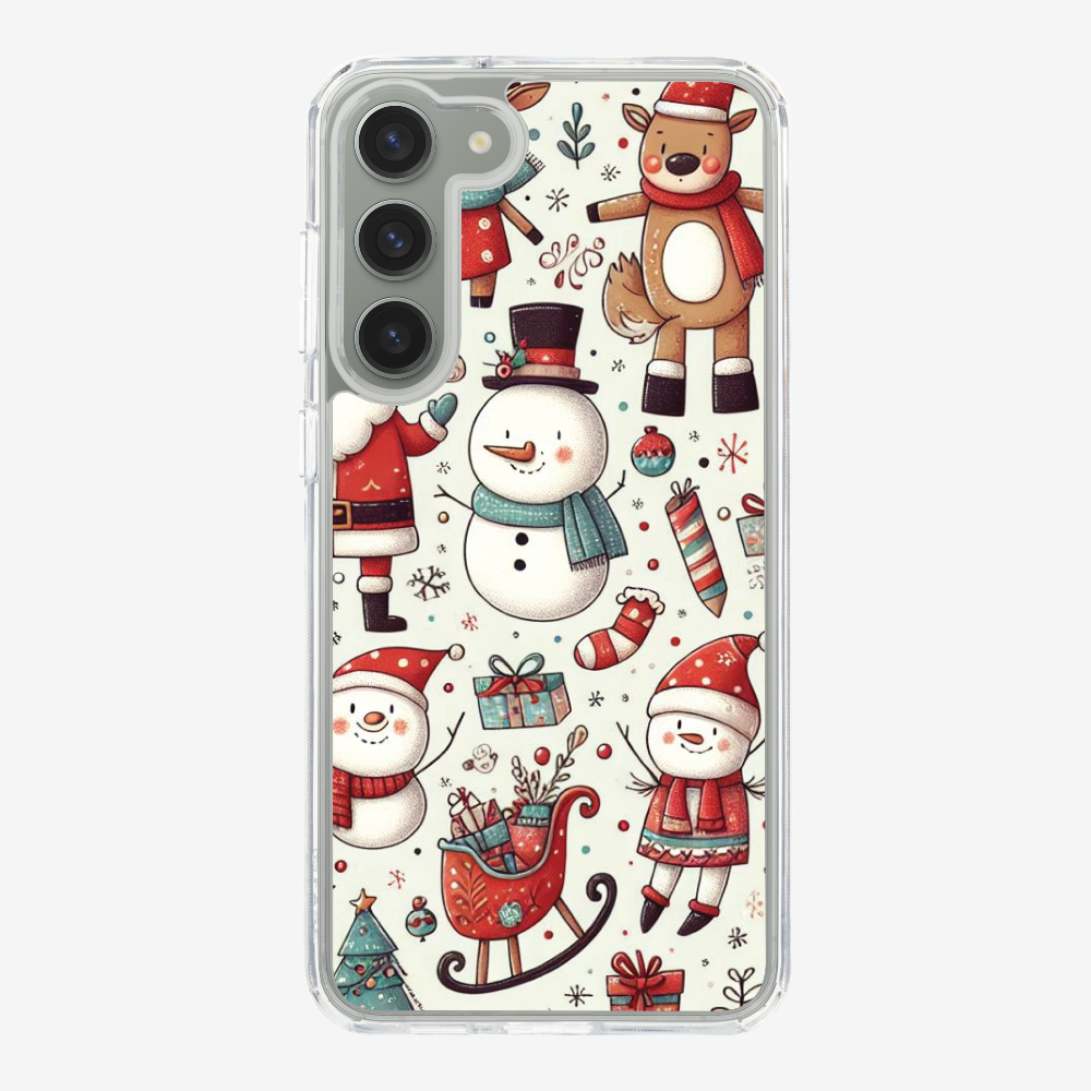 XMAS SnowMen Pattern Phone Case