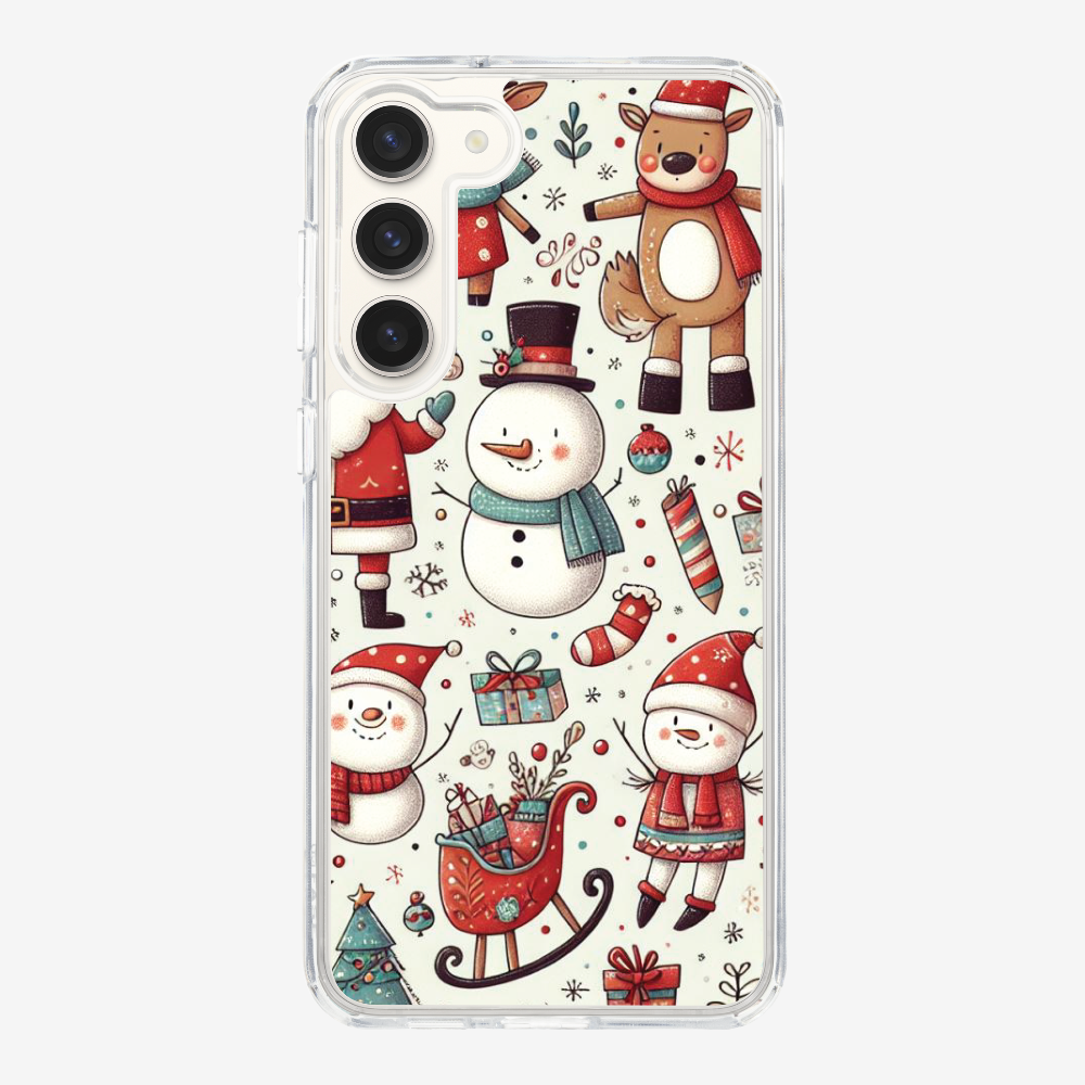 XMAS SnowMen Pattern Phone Case