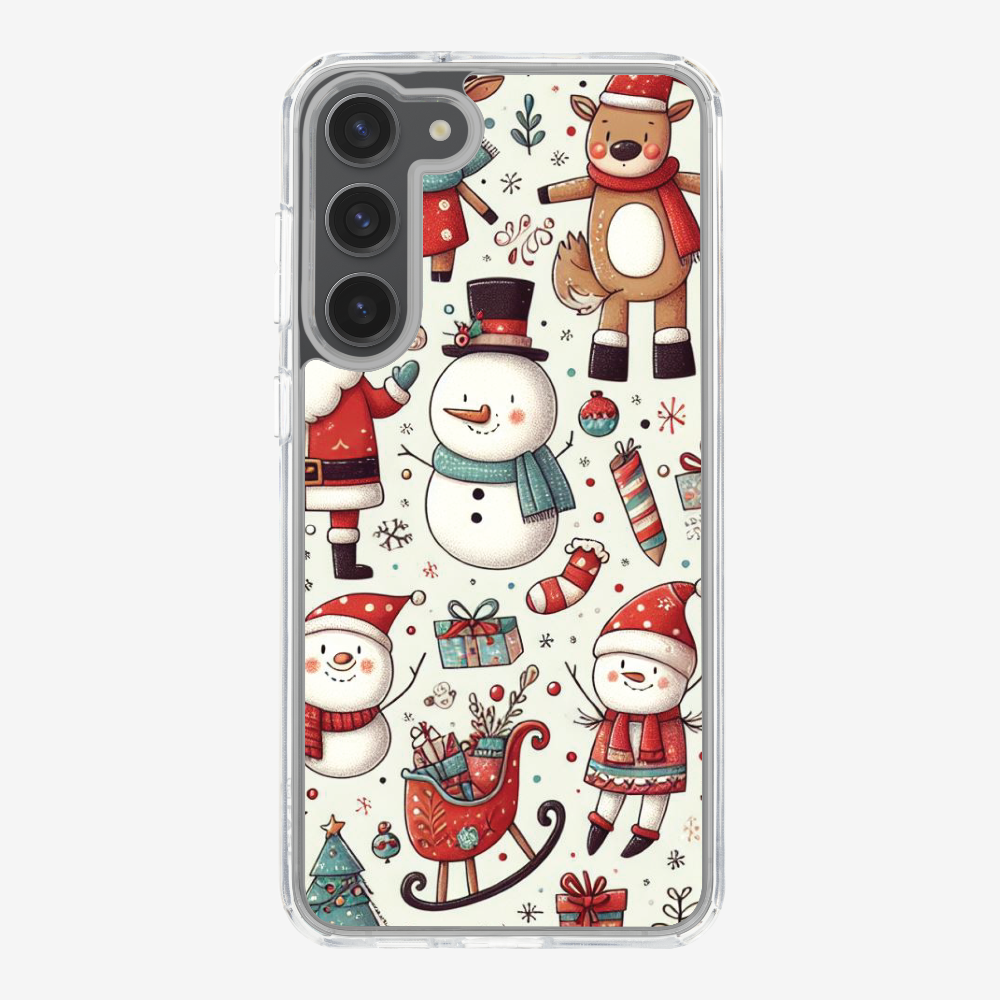 XMAS SnowMen Pattern Phone Case