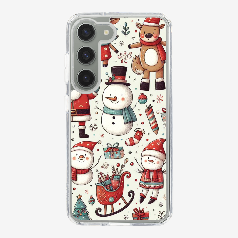 XMAS SnowMen Pattern Phone Case