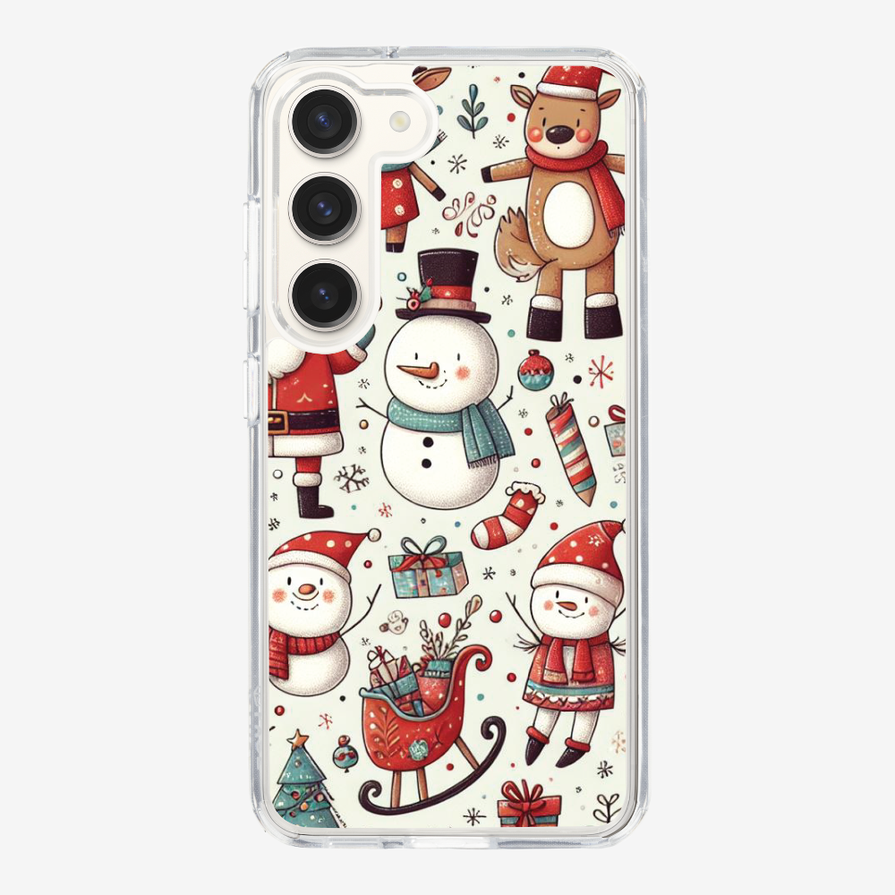 XMAS SnowMen Pattern Phone Case