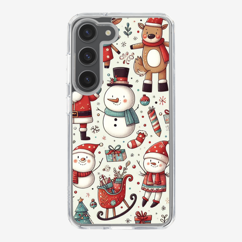 XMAS SnowMen Pattern Phone Case