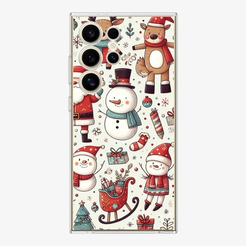 XMAS SnowMen Pattern Phone Case