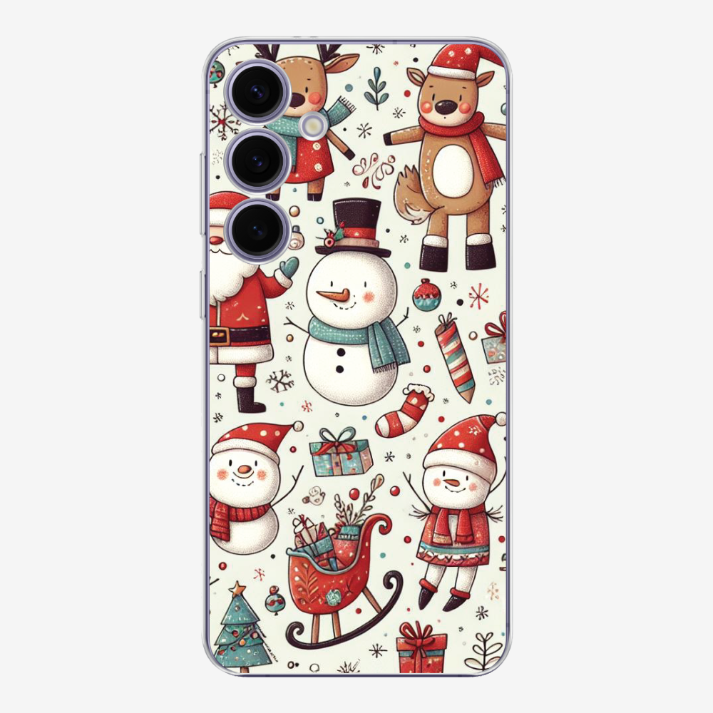 XMAS SnowMen Pattern Phone Case