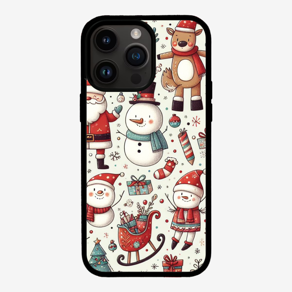 XMAS SnowMen Pattern Phone Case