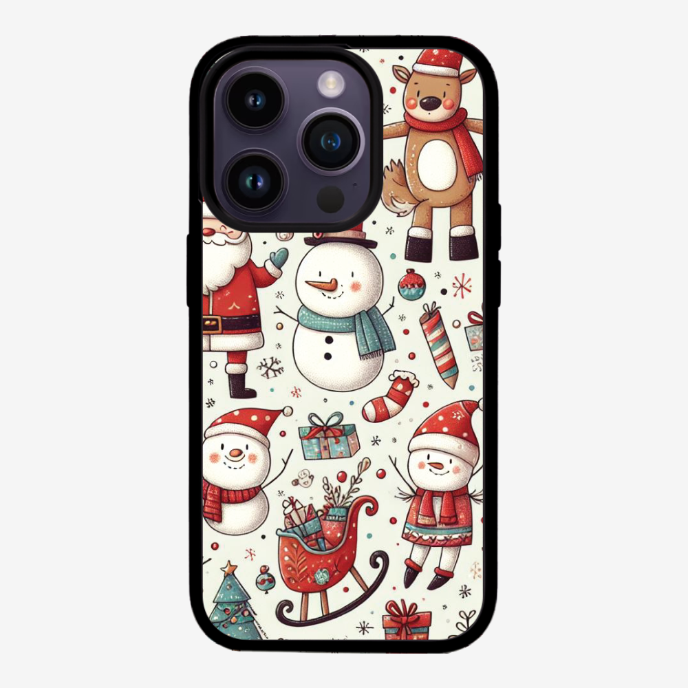 XMAS SnowMen Pattern Phone Case