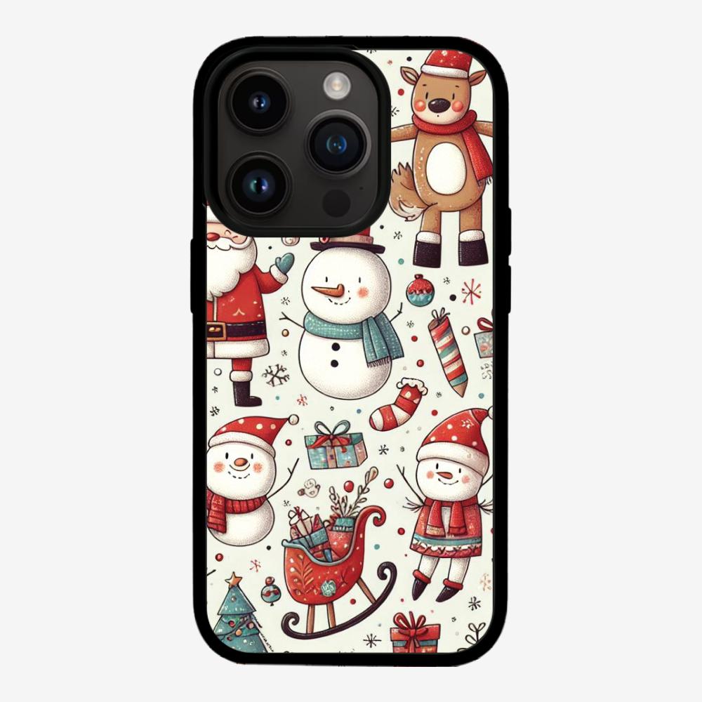 XMAS SnowMen Pattern Phone Case