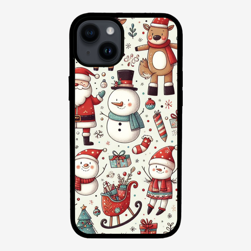 XMAS SnowMen Pattern Phone Case