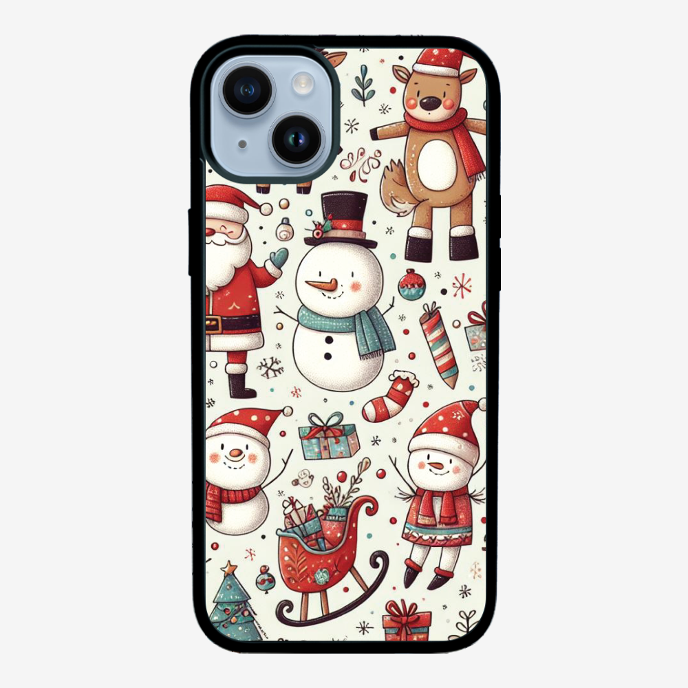 XMAS SnowMen Pattern Phone Case