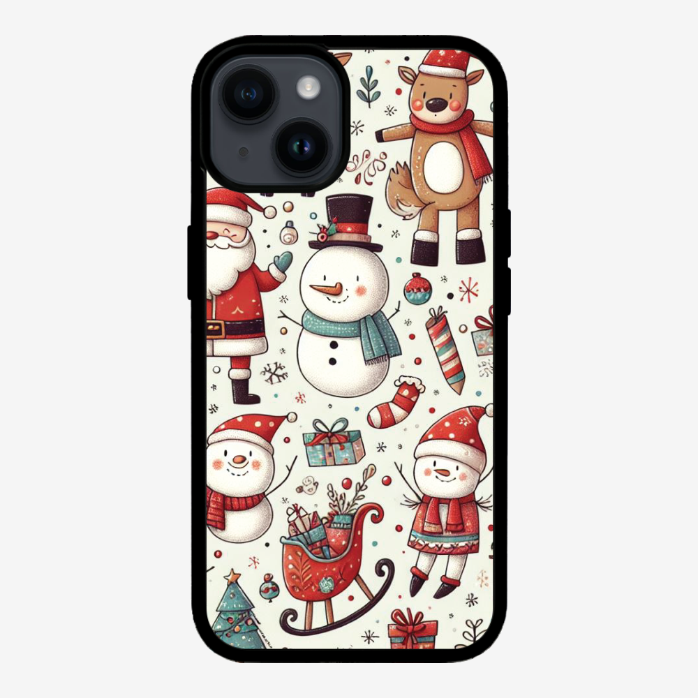 XMAS SnowMen Pattern Phone Case