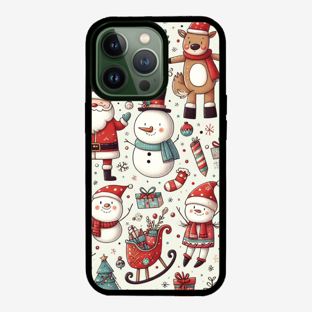 XMAS SnowMen Pattern Phone Case