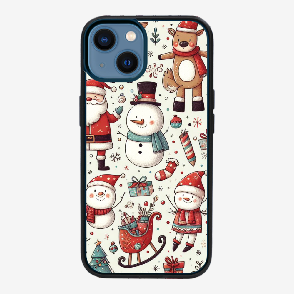 XMAS SnowMen Pattern Phone Case