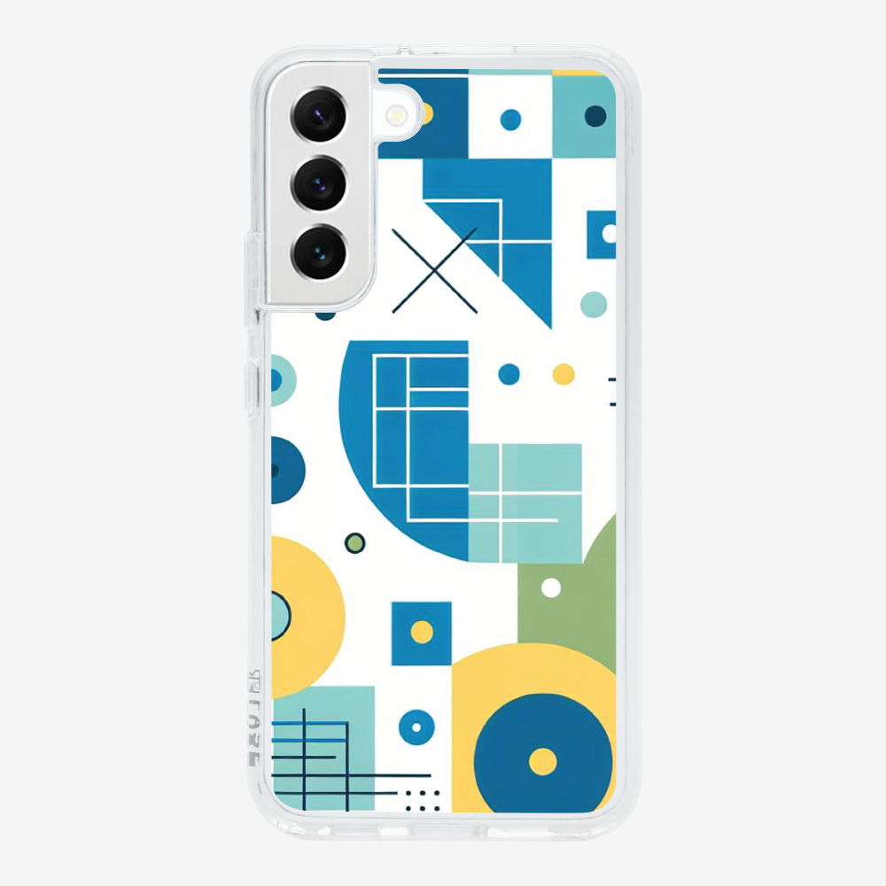 Abstract Blue Pattern Phone Case