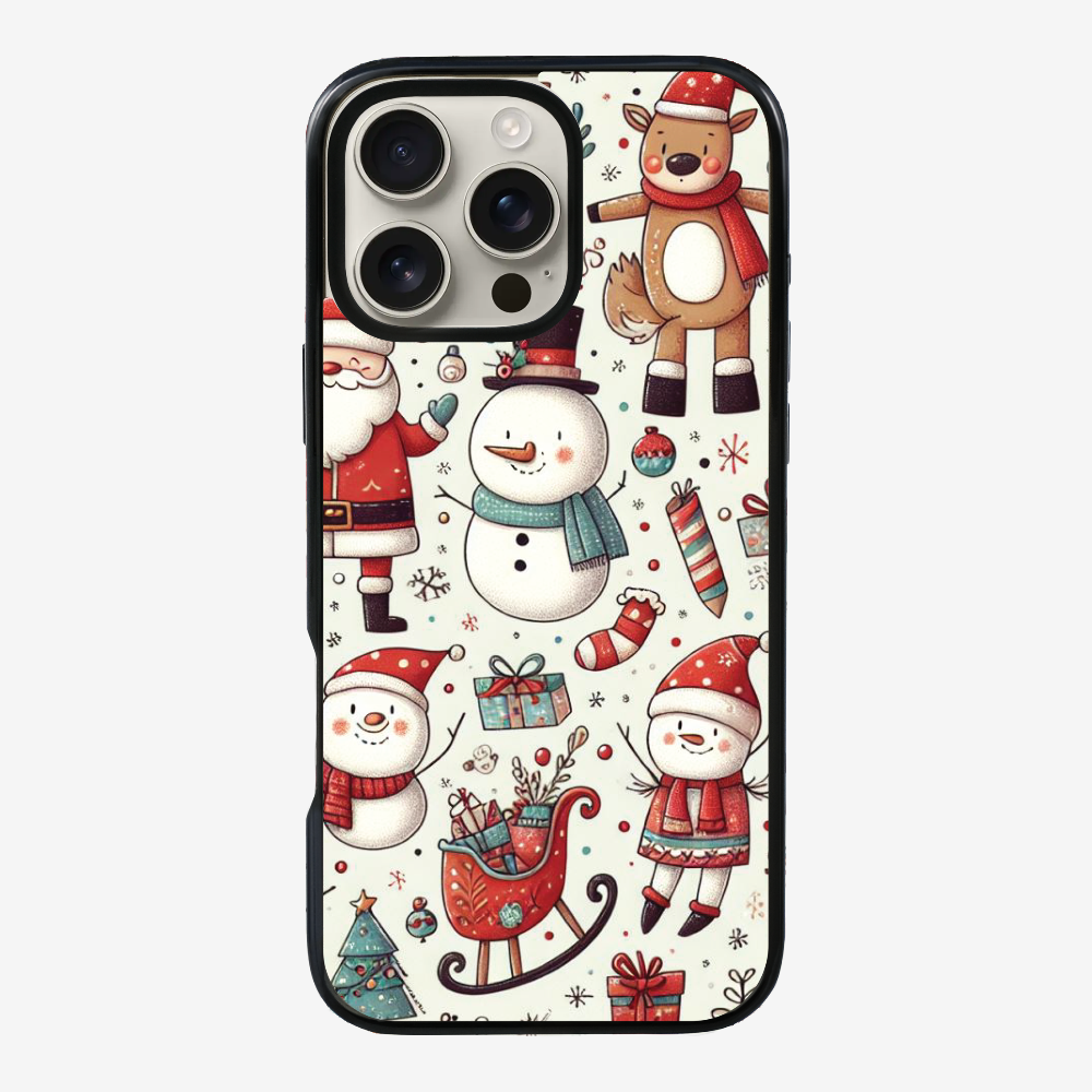 XMAS SnowMen Pattern Phone Case