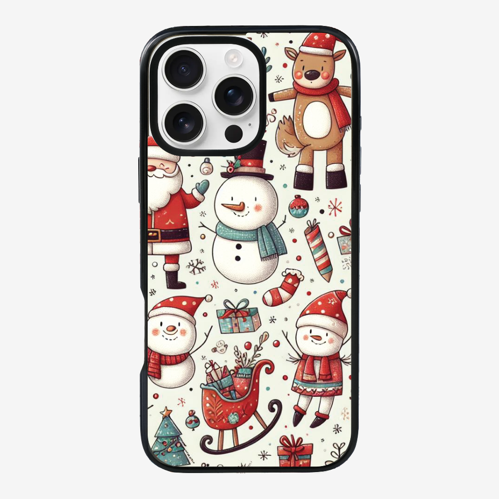 XMAS SnowMen Pattern Phone Case