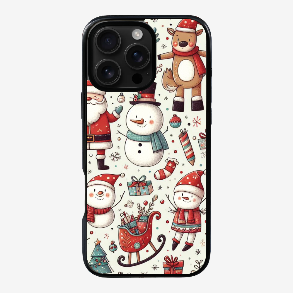 XMAS SnowMen Pattern Phone Case