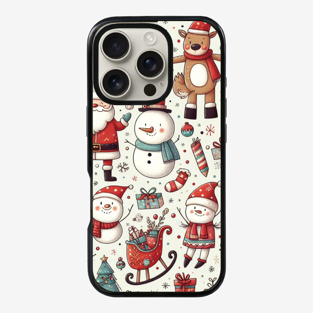 XMAS SnowMen Pattern Phone Case