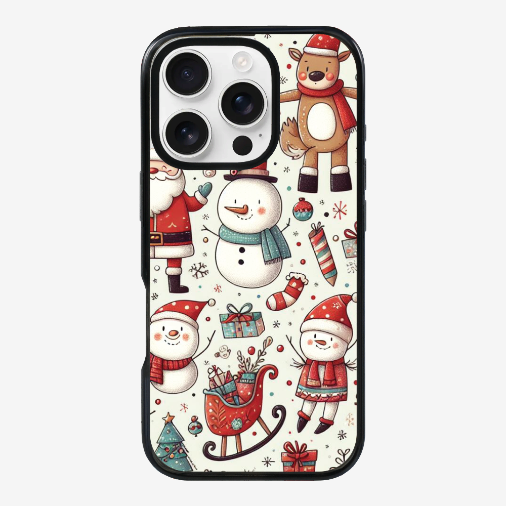 XMAS SnowMen Pattern Phone Case