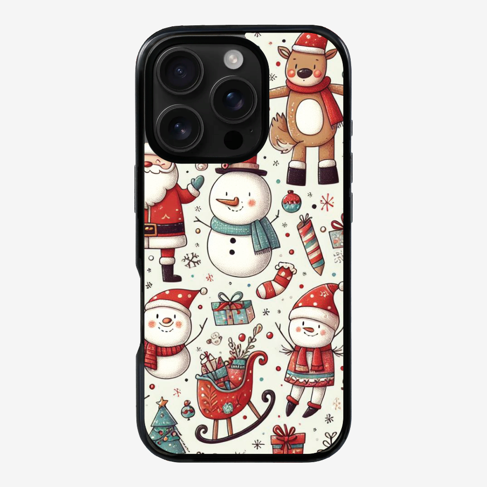 XMAS SnowMen Pattern Phone Case