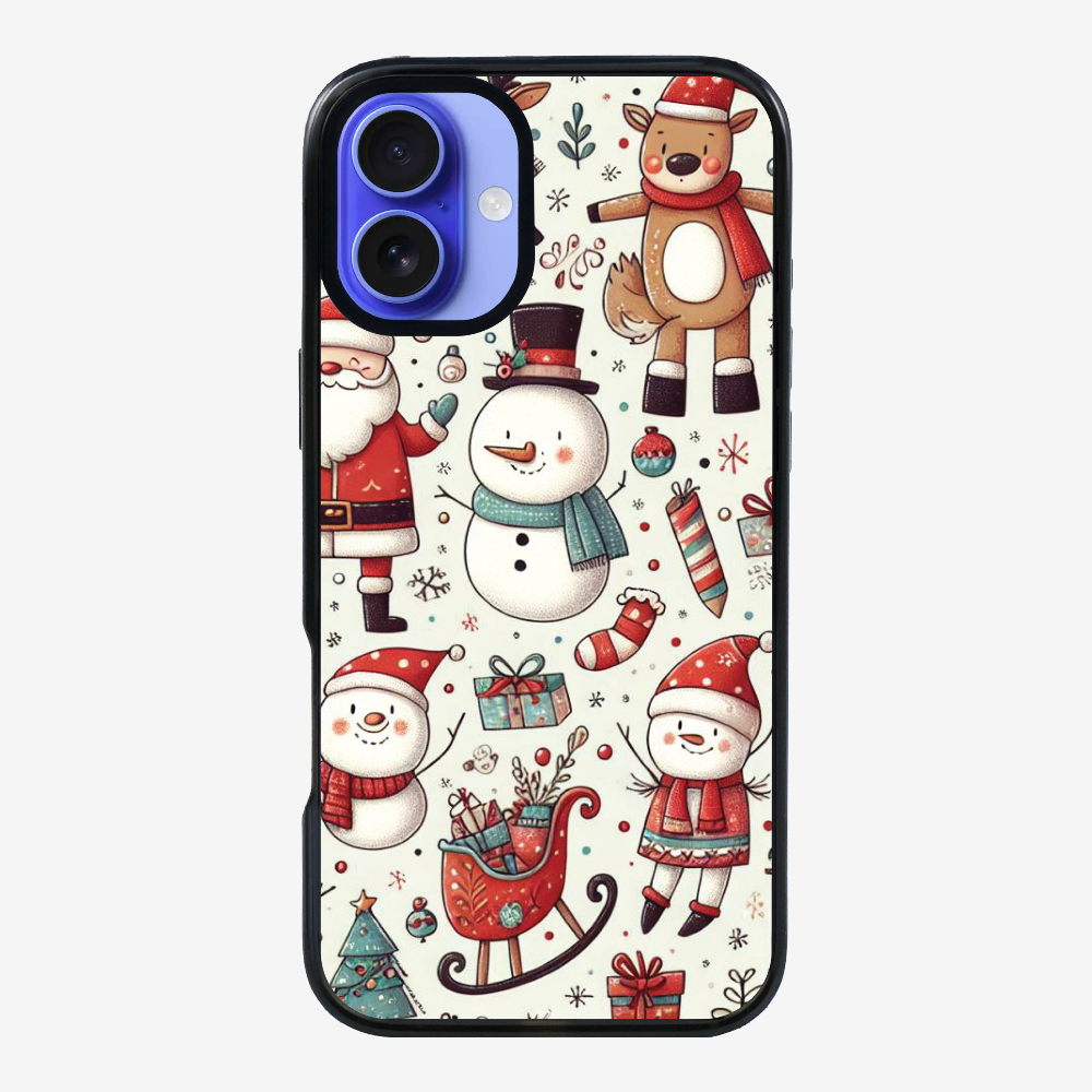 XMAS SnowMen Pattern Phone Case