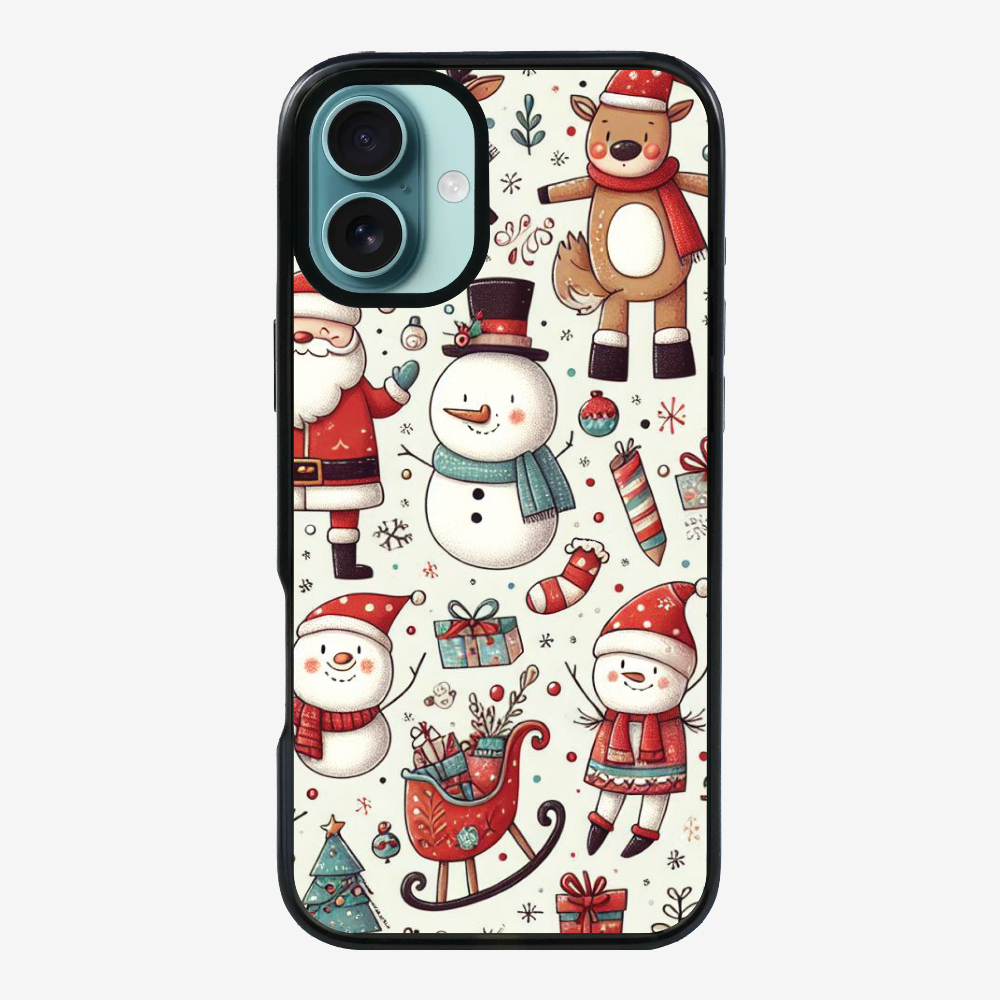 XMAS SnowMen Pattern Phone Case